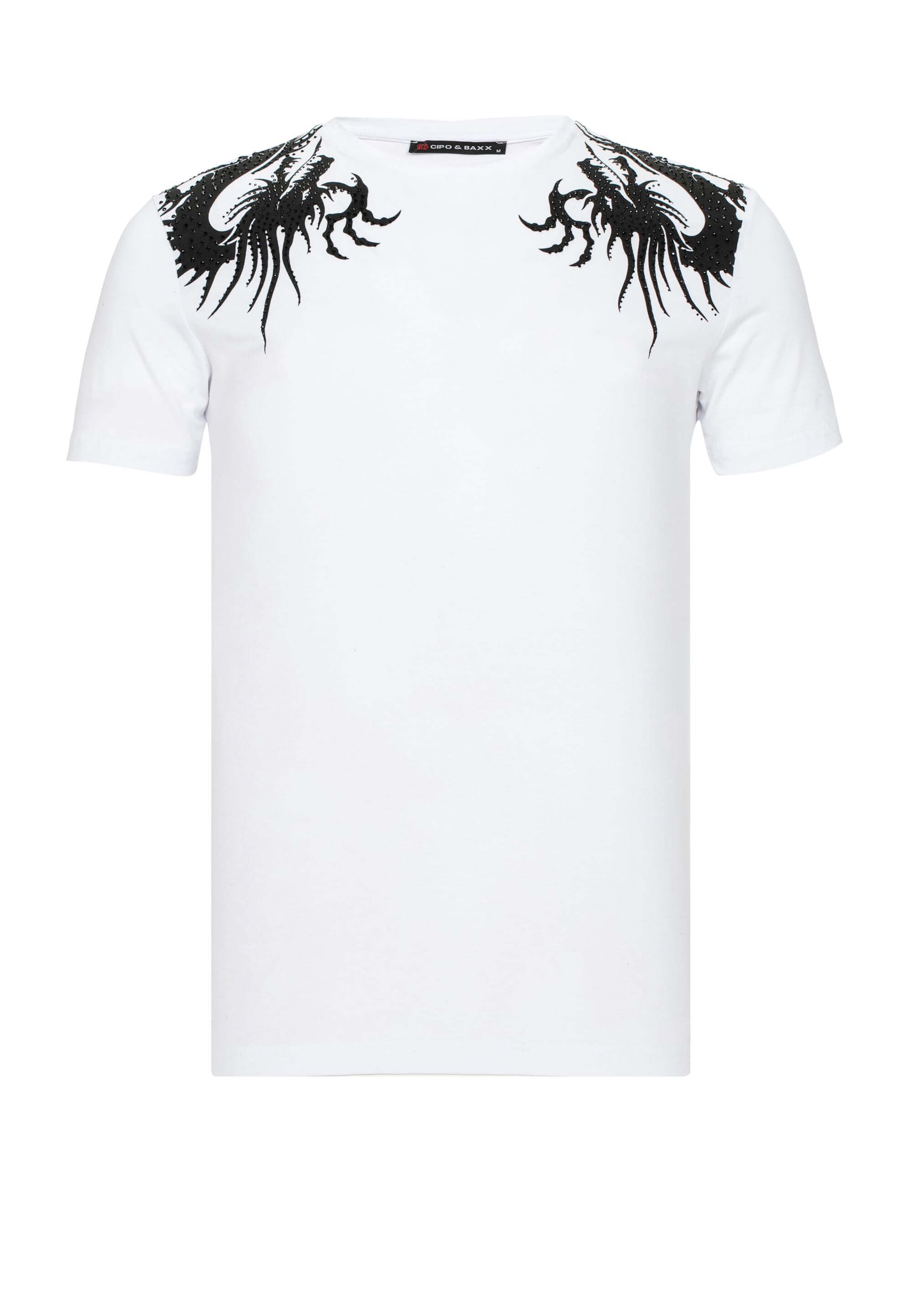 CIPO & BAXX Shirt 'Yakuza Dragon' in Black / White, Item view