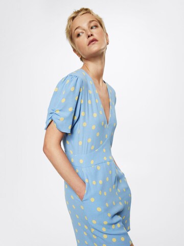 MANGO Jumpsuit in Blue: front