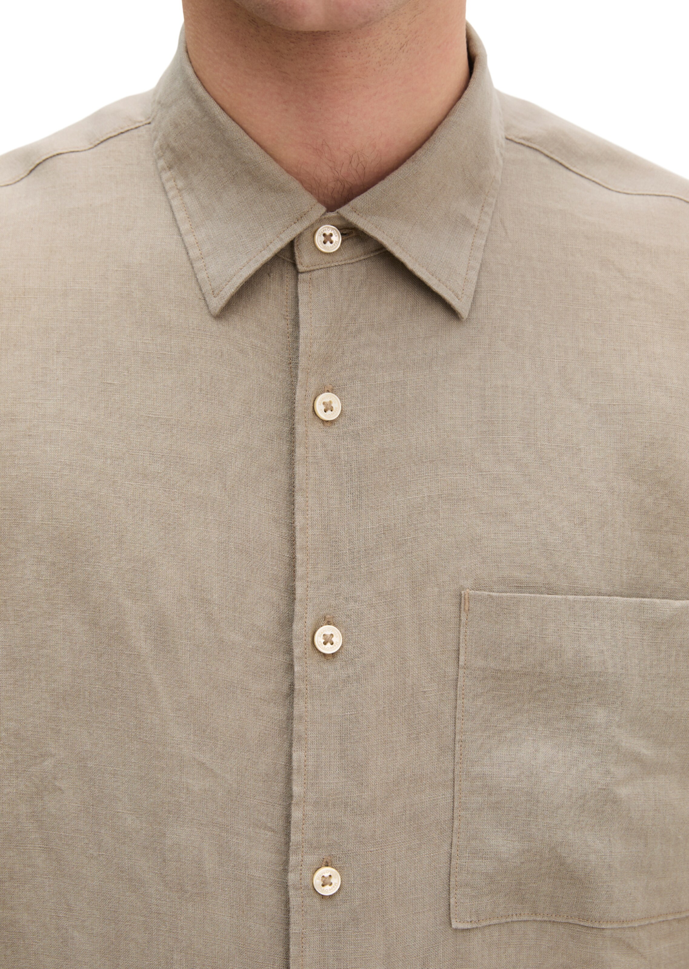 Marc O'Polo Regular Fit Hemd in Beige