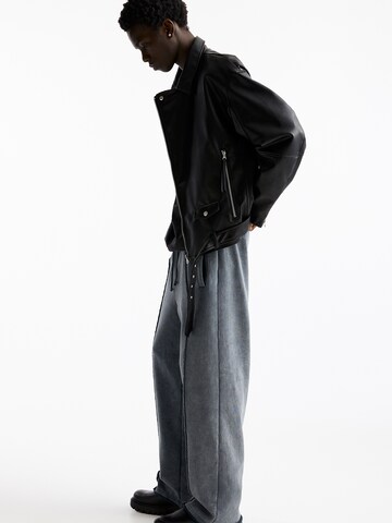 Pull&Bear Wide leg Broek in Grijs