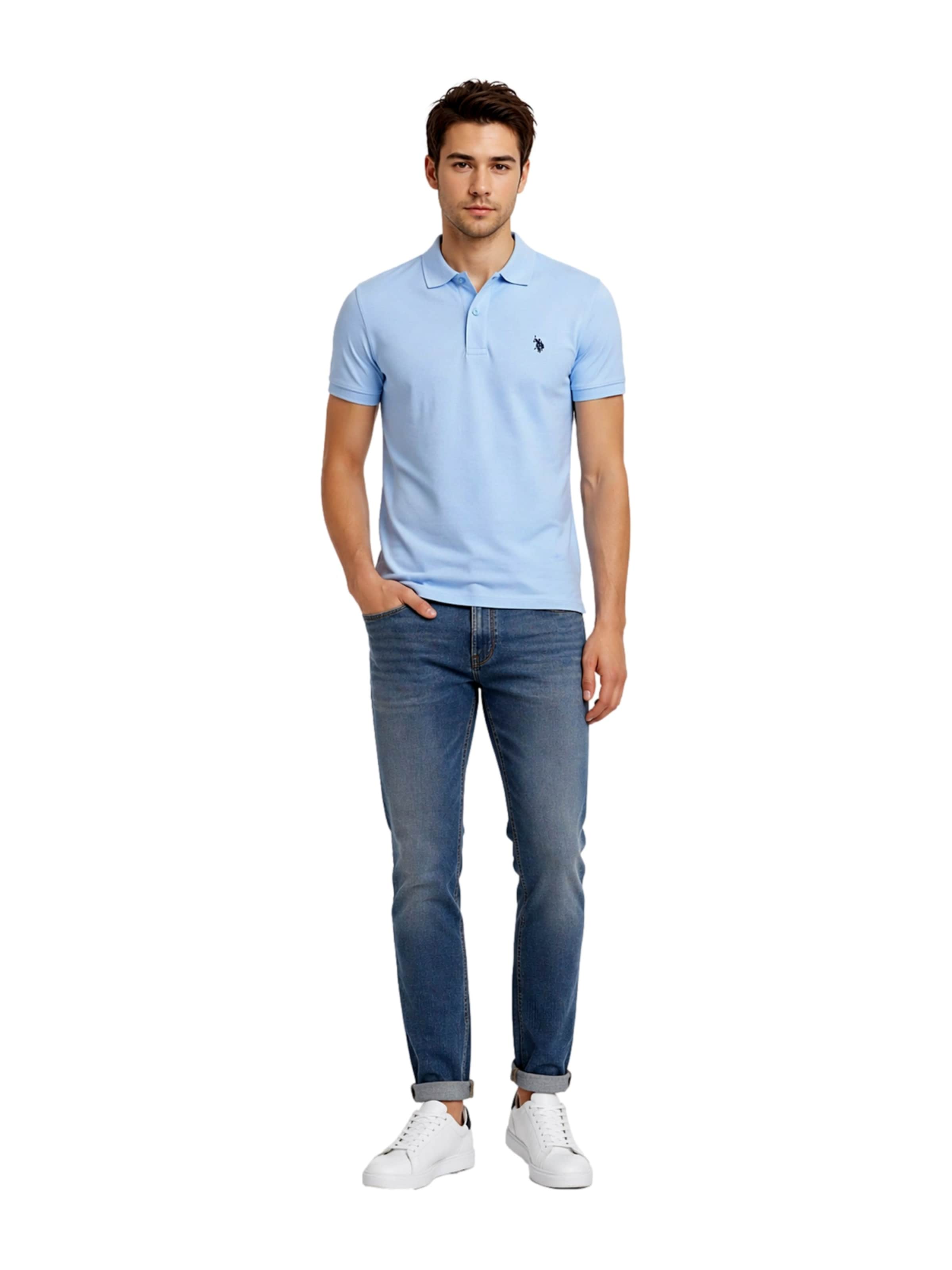 U.S. POLO ASSN. - Camisa em azul