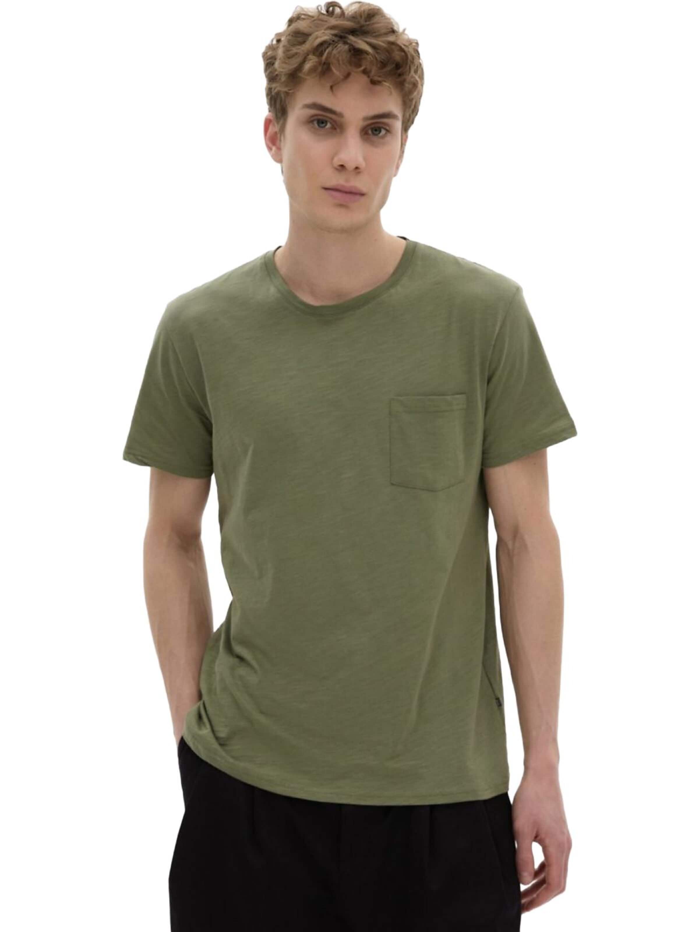 T-Shirt 'LTB Jeans Herren Slub T-Shirt' LTB Jeans en vert : devant