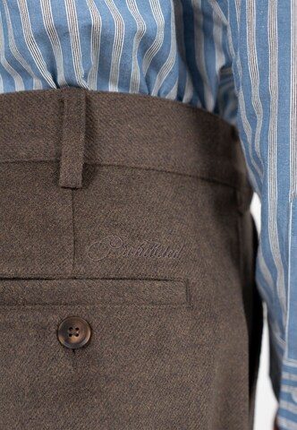 Prohibited Loosefit Bandplooibroek 'Podium' in Bruin