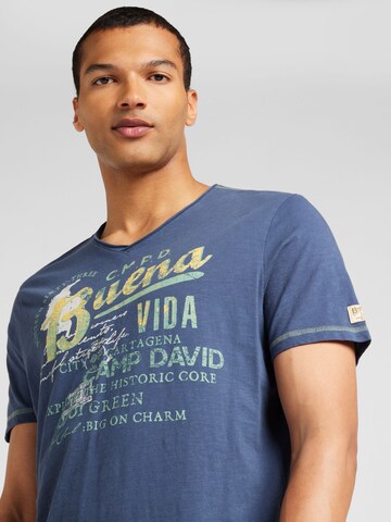 CAMP DAVID T-Shirt in Blau