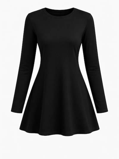 LEAFLETIC Tunic 'Leafletic Women’s Long Sleeve Crew Neck Tunic' in S in Black, Item view