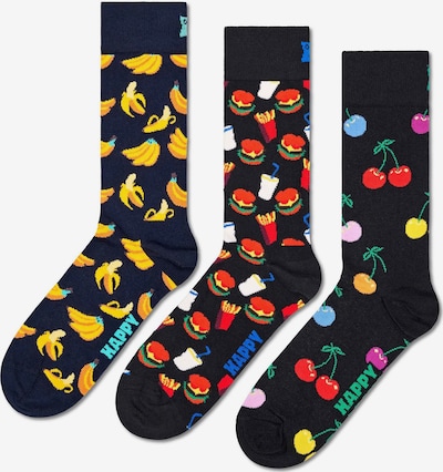 Șosete 'Classic Banana' Happy Socks pe bleumarin / galben / verde / roșu, Vizualizare produs