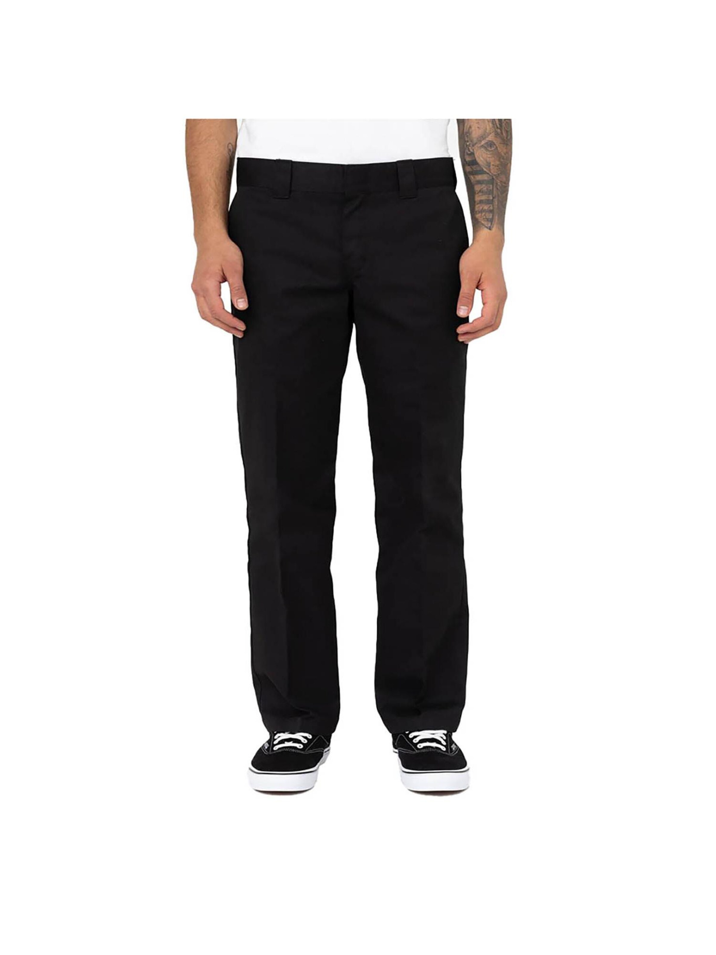 DICKIES Slimfit Bundfaltenhose '873' in Schwarz: Vorderseite