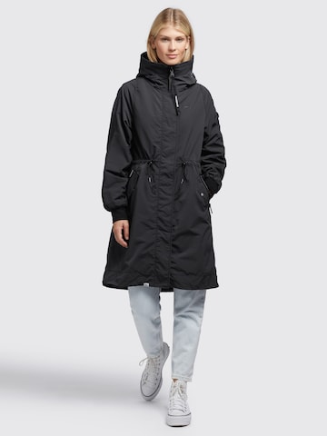 khujo Ανοιξιάτικο και φθινοπωρινό παλτό 'Silica' σε μαύρο