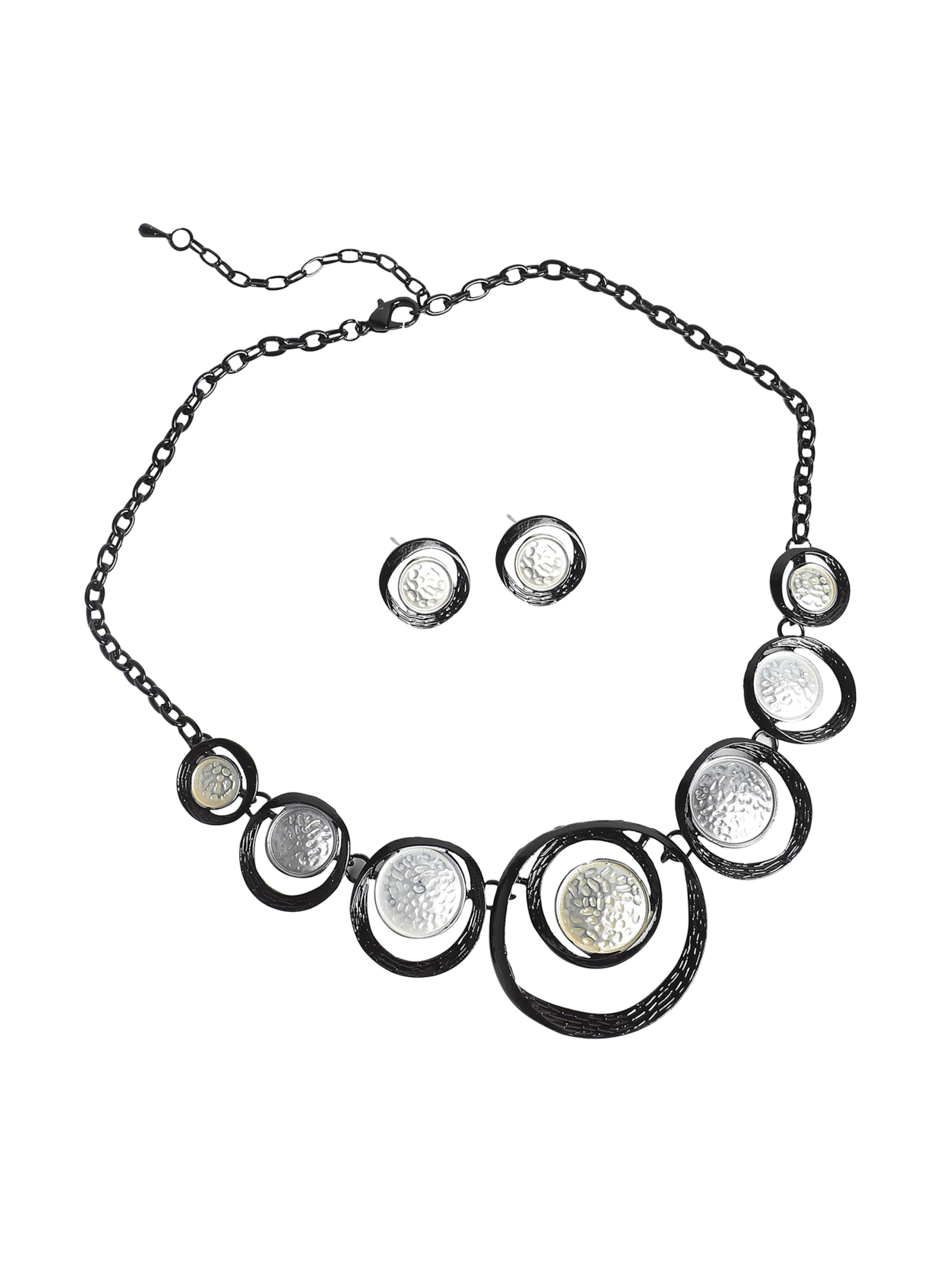 SOHI Sieraden set ' Yogesh ' in Zilver: voorkant