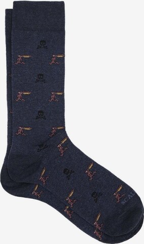 Scalpers Socks in Blue: front