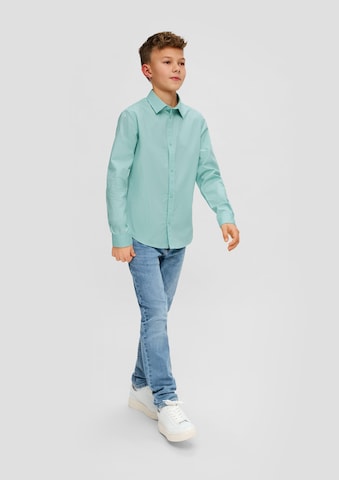 s.Oliver Slim fit Button up shirt in Blue