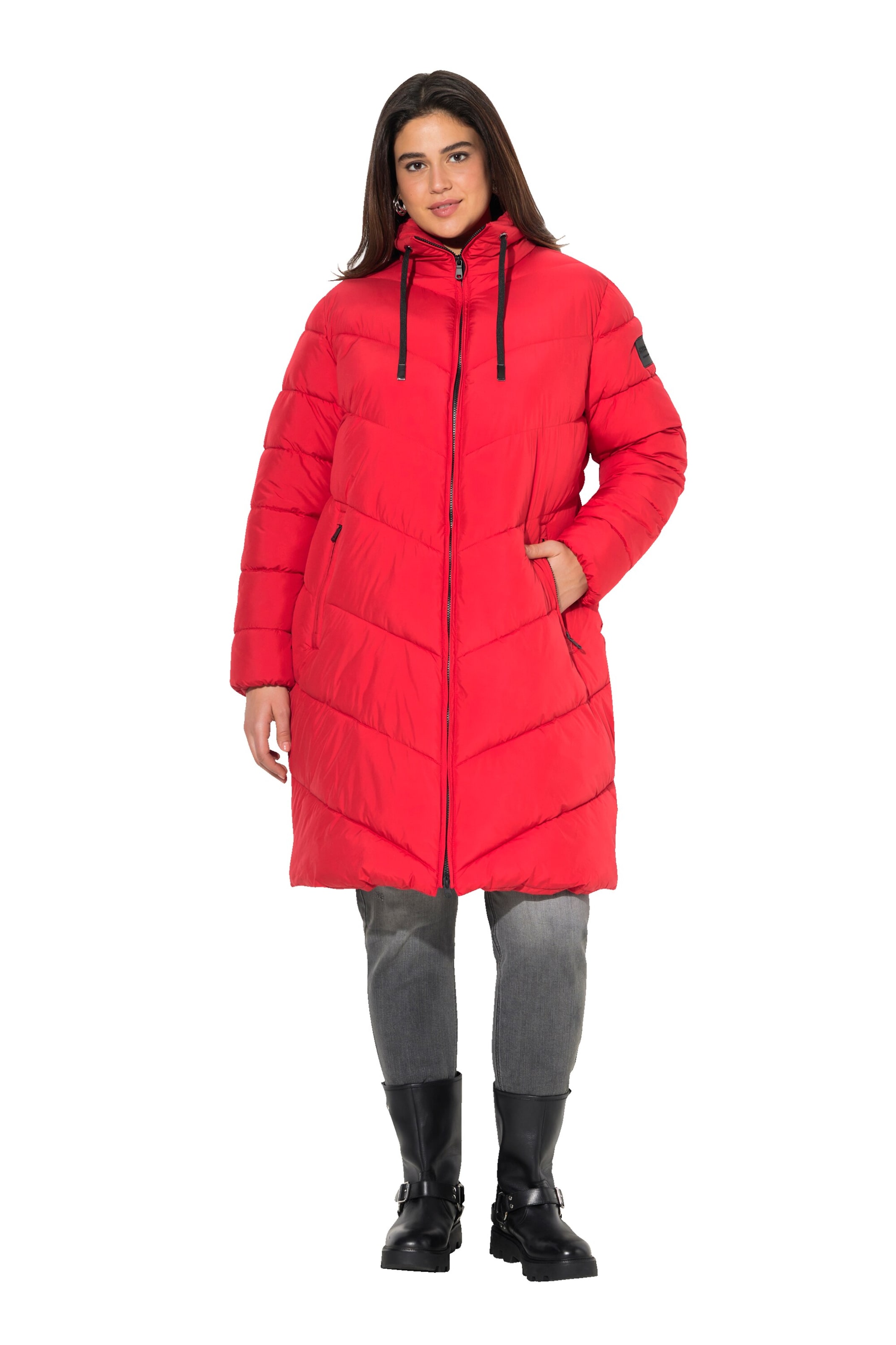 Ulla Popken Functionele mantel in Rood