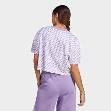 ADIDAS SPORTSWEAR Performance Shirt 'All Szn X Logomania' in Purple