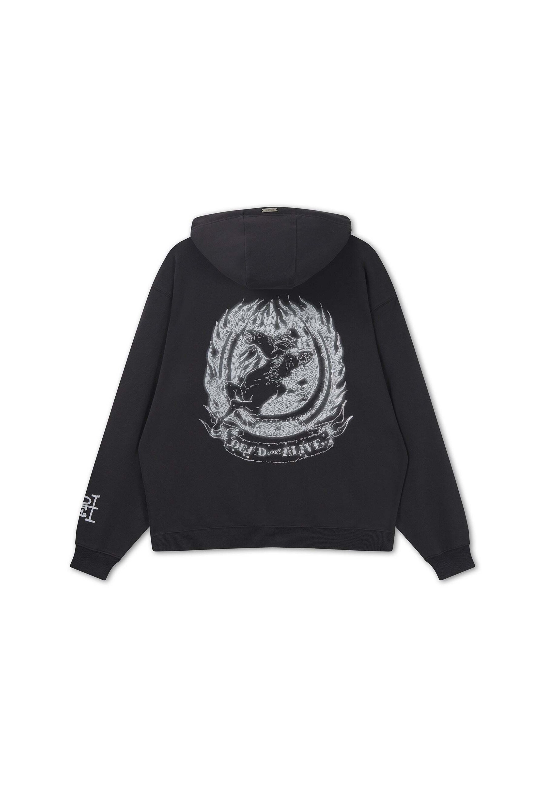 Ed Hardy Pulóver - fekete: hátul