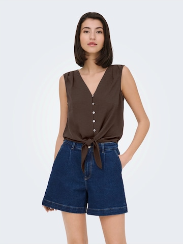 JDY Bluse 'JDYVIOLET' in Braun: Vorderseite