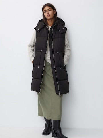 Pull&Bear Bodywarmer in Zwart: voorkant