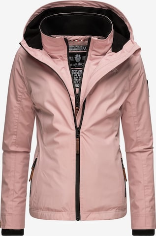 MARIKOO Weatherproof jacket 'Erdbeere' in Pink: front