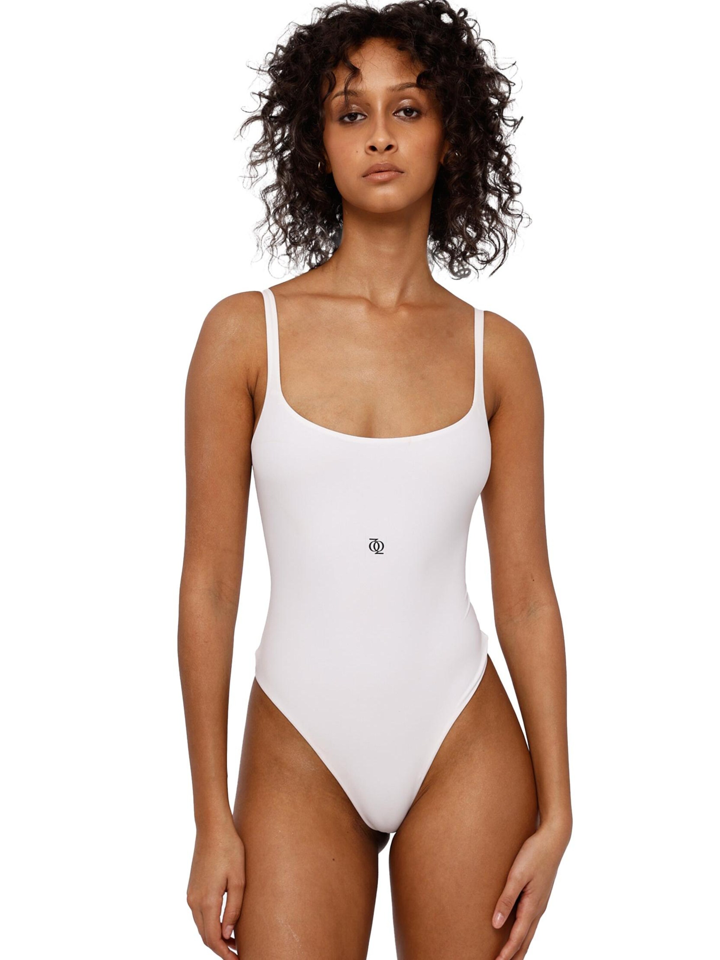 GOD SAVE QUEENS Bodysuit 'Second Skin Square-Neck Bodysuit' in Beige