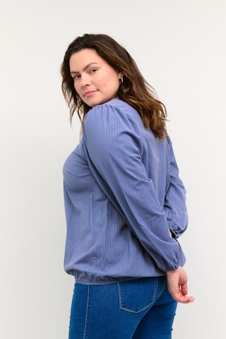 KAFFE CURVE Blouse 'Mitto' in Blue