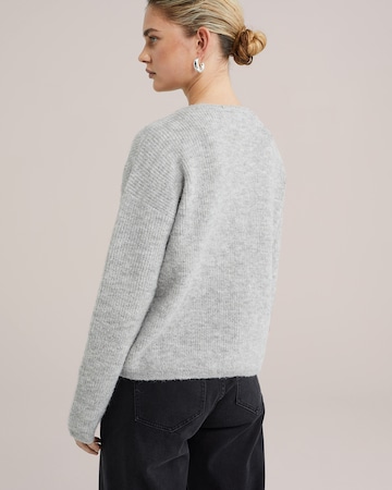 WE Fashion Knit cardigan in Grey