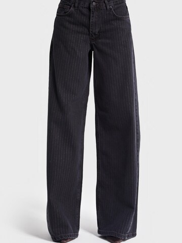 Wide Leg Jean 'Wide Mid Rise Jeans' IT'S BASIC en gris