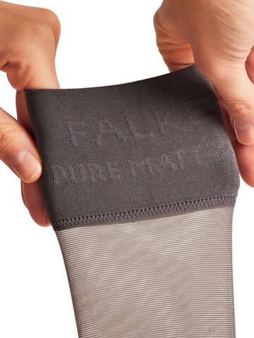FALKE Knee High Socks 'Pure Matt' in Grey