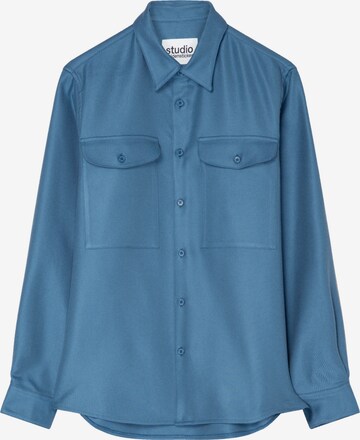 Coupe regular Chemise Studio Seidensticker en bleu : devant