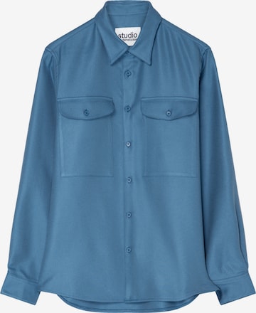 Studio Seidensticker Regular fit Button Up Shirt in Blue: front