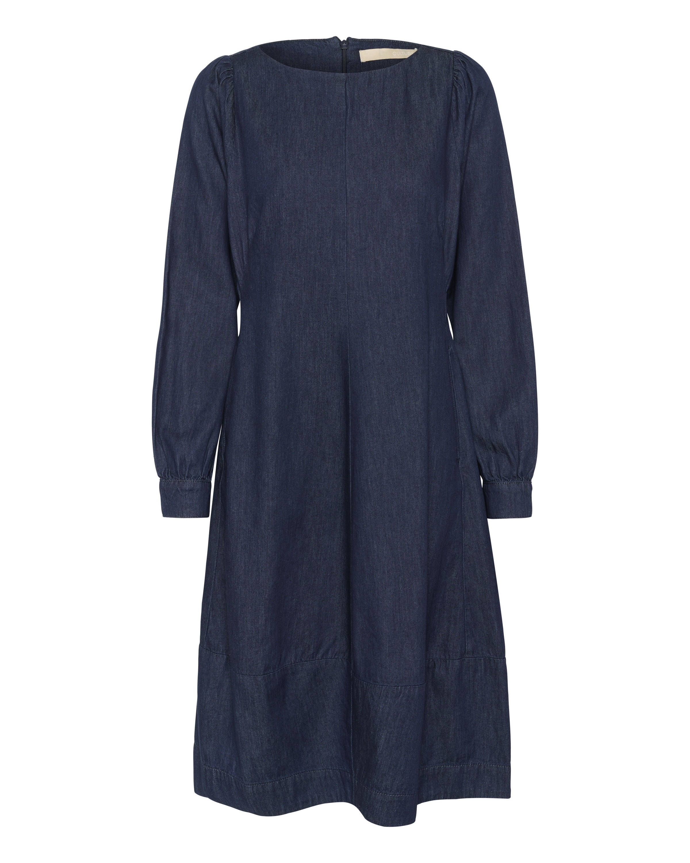 CULTURE Kjole 'Arpa' i blå: forside