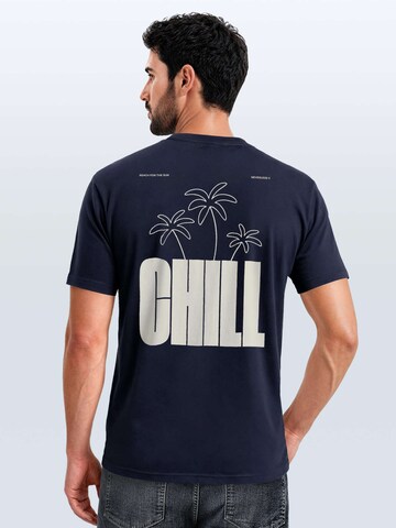 Neverless Shirt 'chill' in Blue