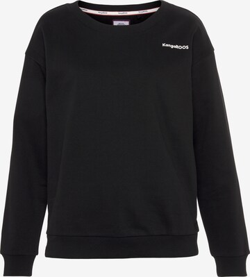 KangaROOS Sweatshirt in Black: front