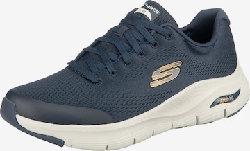 Sneaker bassa di SKECHERS in blu: frontale