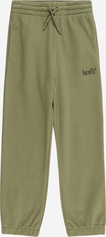 Levi's Kids Tapered Pants in Green: front