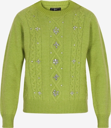 faina - Pullover em verde: frente