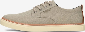 Chaussure de sport à lacets PS Poelman en beige : devant