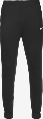 NIKE Tapered Workout Pants in Black: front