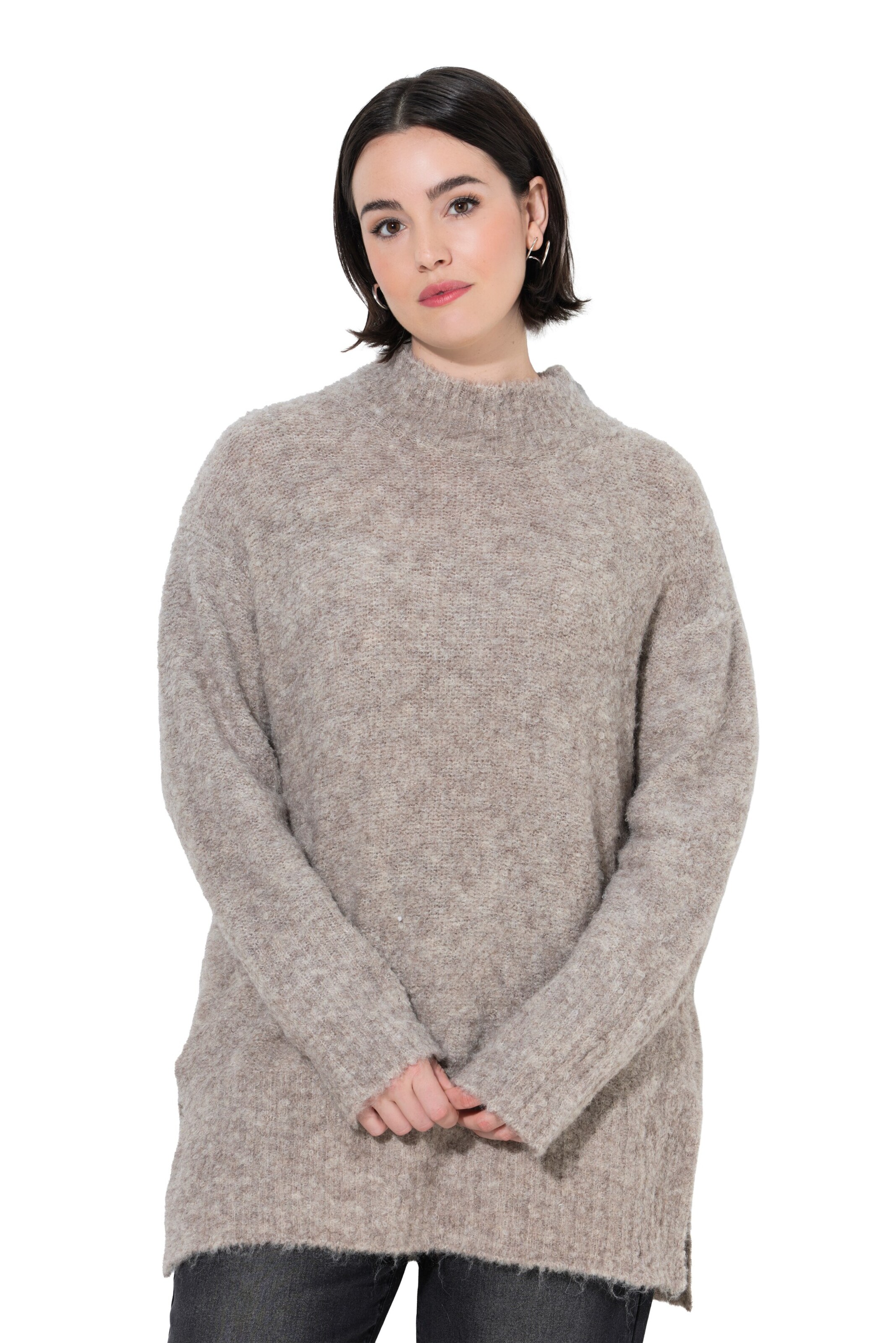 Ulla Popken Trui in Beige: voorkant