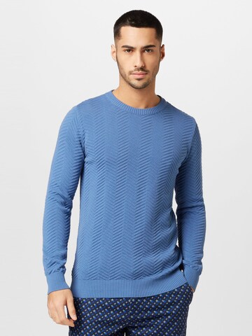 Kronstadt Sweater 'Carlo' in Blue: front