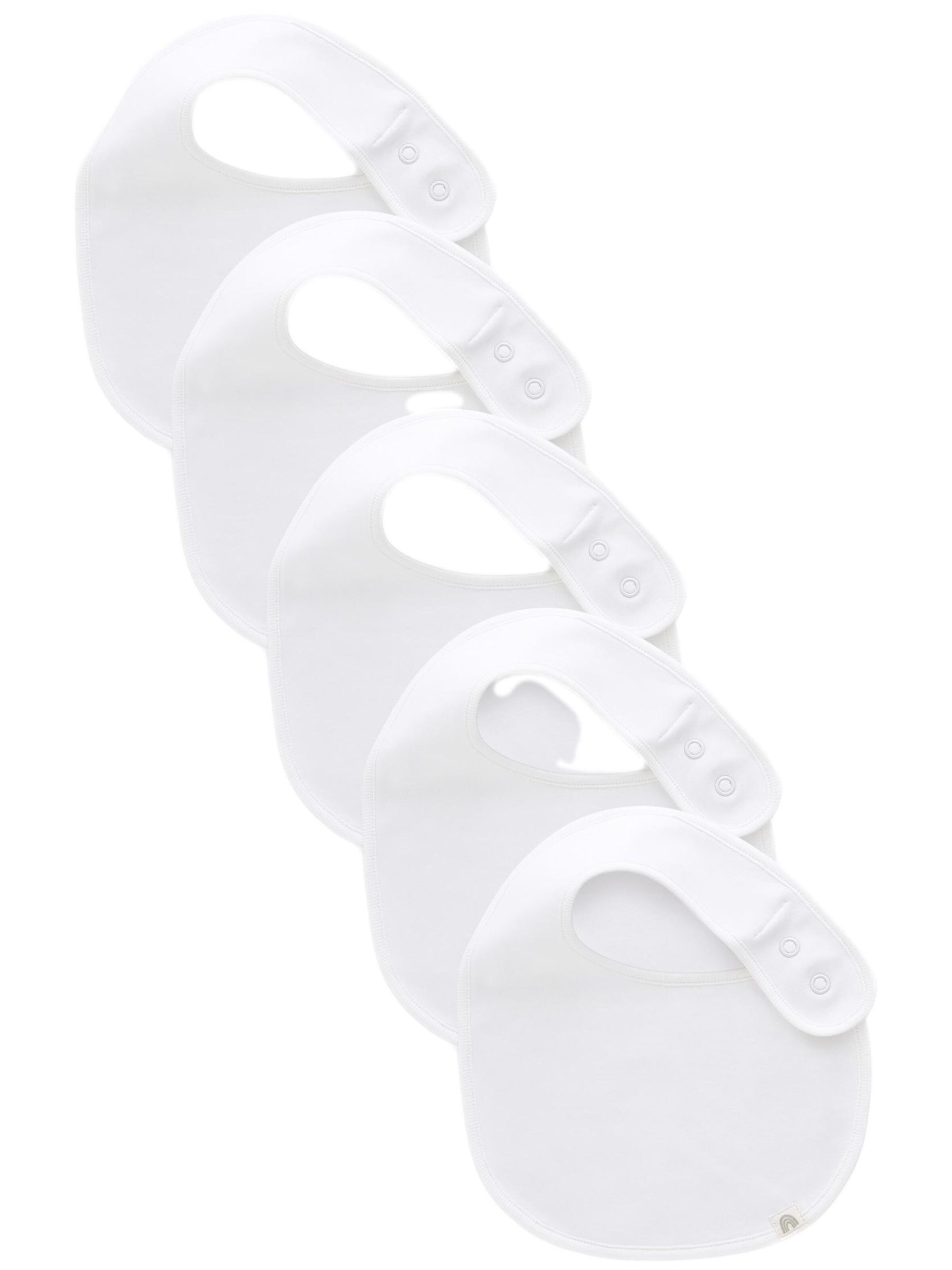 Next Bib in White: front