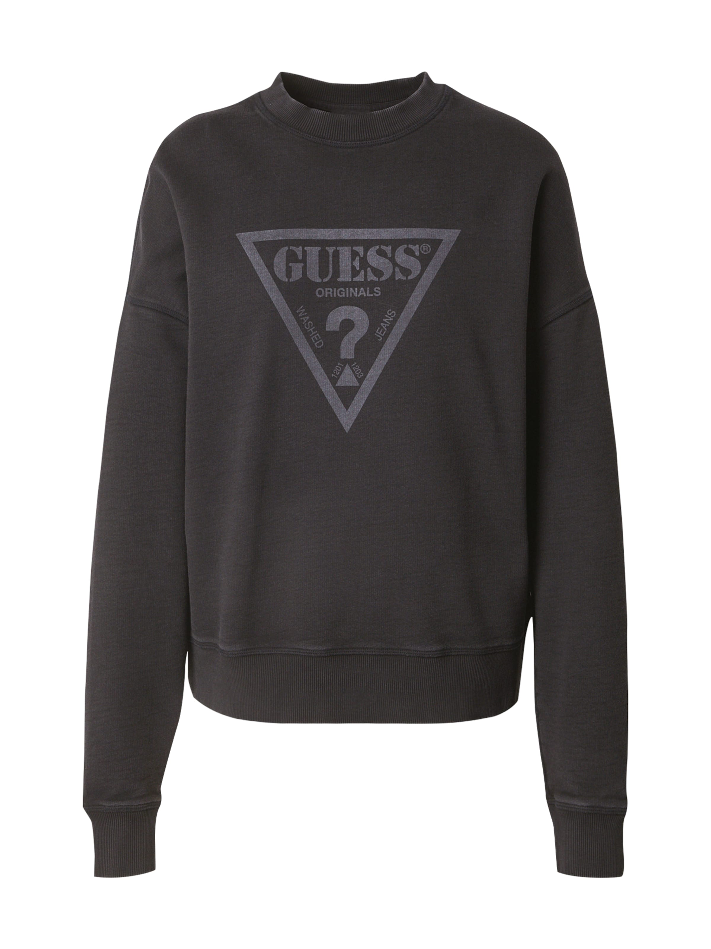 GUESS Originals Sweatshirt 'GO' in Black: front