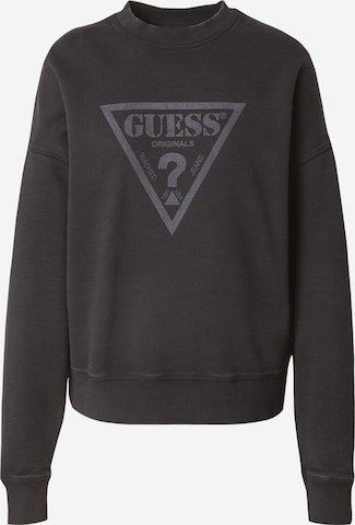 Felpa 'GO' di GUESS Originals in nero: frontale