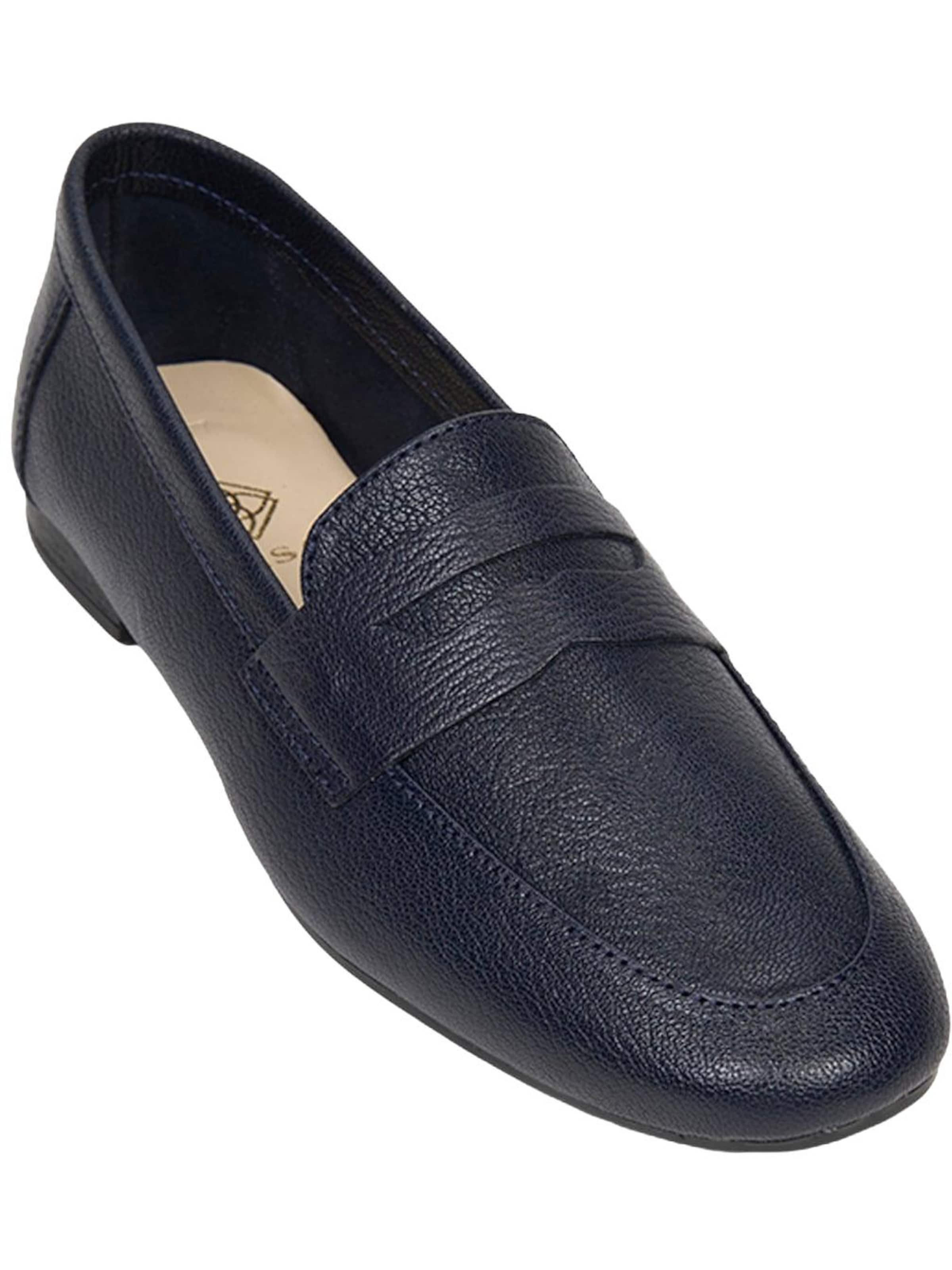 Mocassin 'Slipper' Desa en bleu