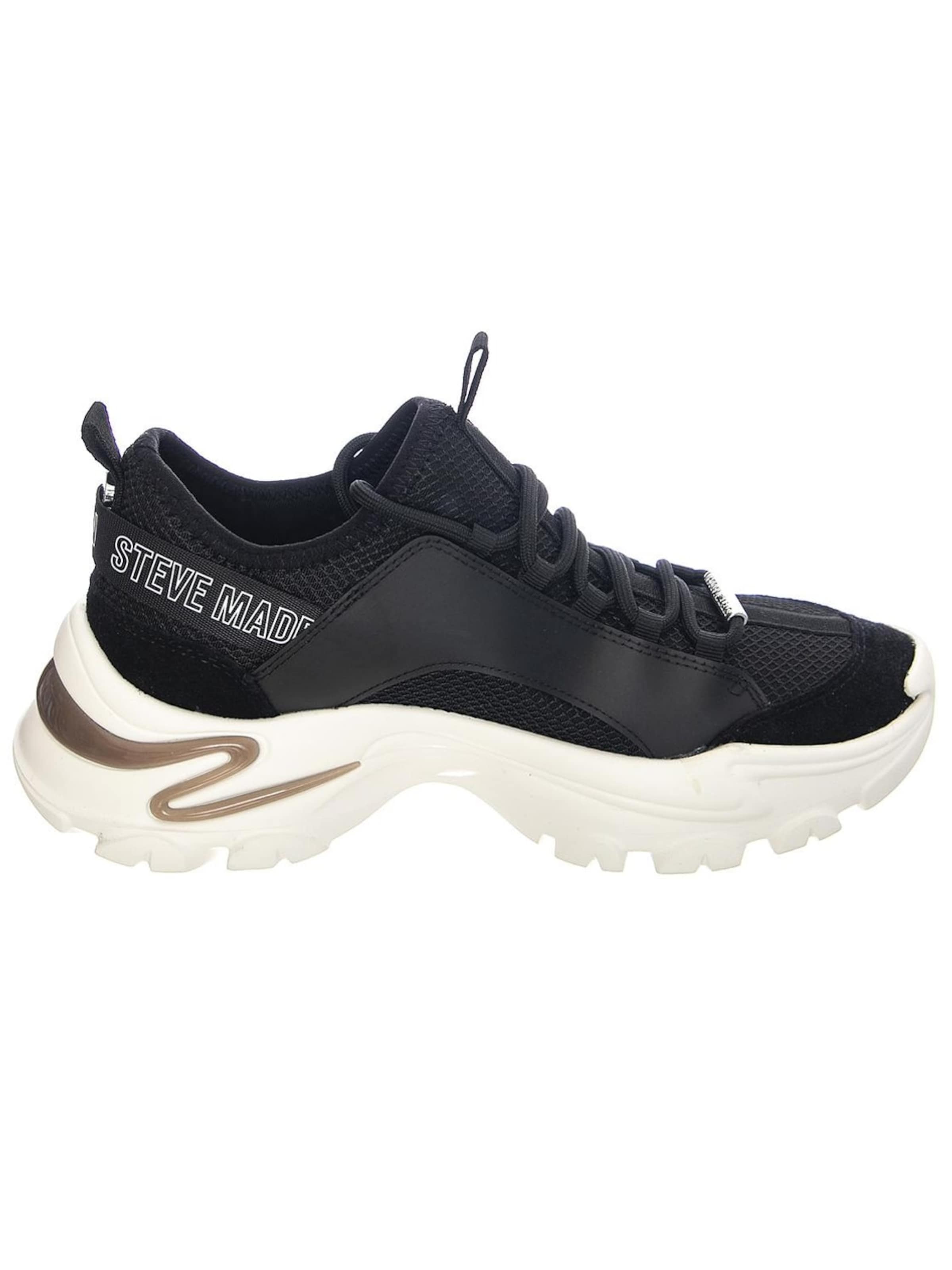 STEVE MADDEN Sportslig snøresko 'Womens Medusa Black Shoes' i sort