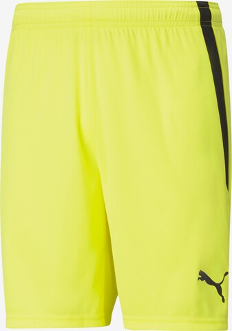 PUMA Regular Workout Pants in Yellow: front