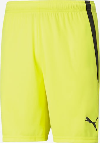 Regular Pantalon de sport PUMA en jaune : devant