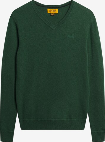 Superdry Sweater 'Essential' in Green: front