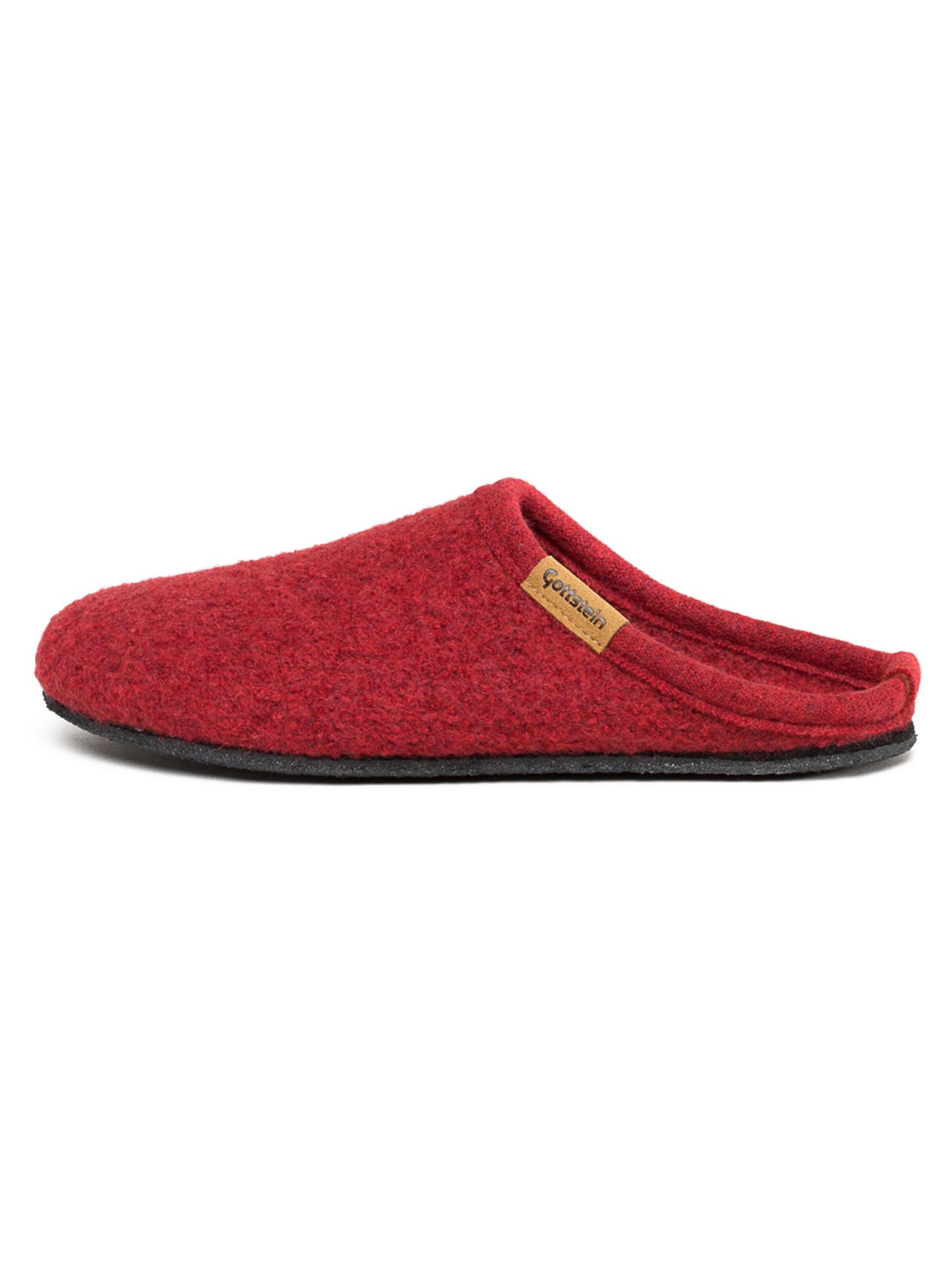 Gottstein Slipper 'Alpine Light' in Red: front