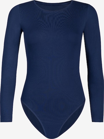 TEYLI Shirt Bodysuit in Blue: front