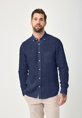 REDPOINT Regular Fit Hemd in Blau: Vorderseite