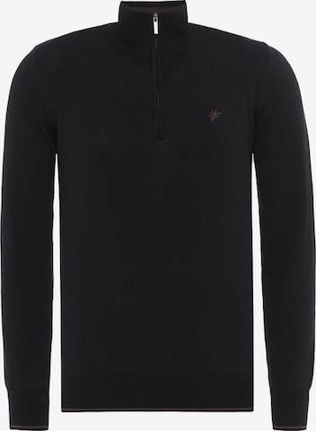 DENIM CULTURE Sweater 'Sigfrido' in Black: front
